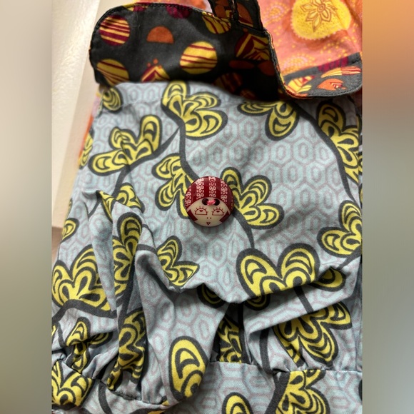 Vintage Matilda Jane Character Counts Vigilante Maya Dress pockets button fuzzy - Picture 6 of 10